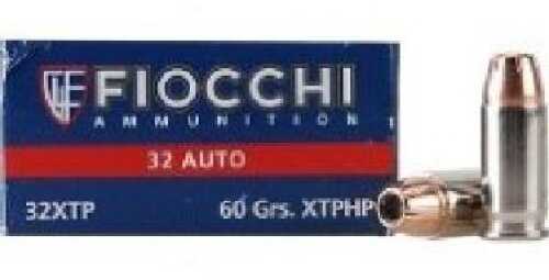 32 ACP 50 Rounds Ammunition Fiocchi Ammo 60 Grain Hollow Point